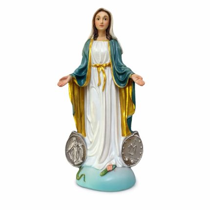 Nossa Senhora das Graças  com Medalha Milagrosa 10 cm
