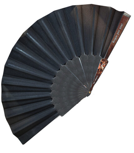 Leque de Mão Plástico Preto