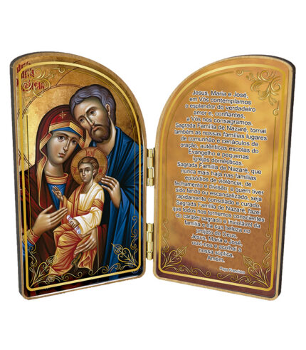 Oração de Mesa 15 cm Sagrada Família