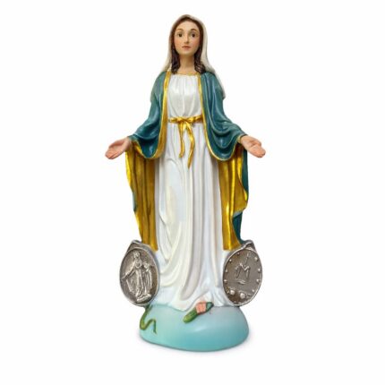 Nossa Senhora das Graças  com Medalha Milagrosa 10 cm