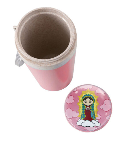 Copo Fibra de Bambu Rosa 350ml N. Sra. Guadalupe