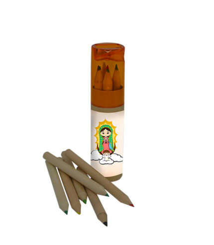 Kit Lápis 6 Cores c/ Apontador N. Sra. de Guadalupe