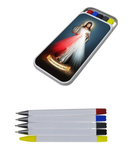 Kit Canetas Jesus Misericordioso