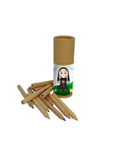 Kit Lápis 12 Cores Infantil Santa Rita