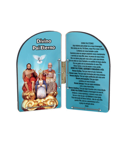 Mini Oração de Mesa 9cm Divino Pai Eterno