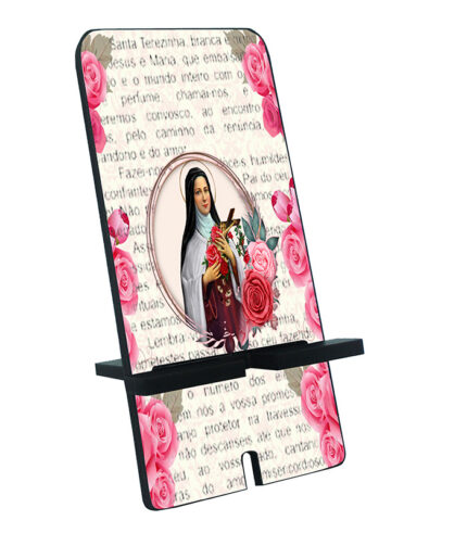 Porta Celular Mdf Preto Santa Teresinha